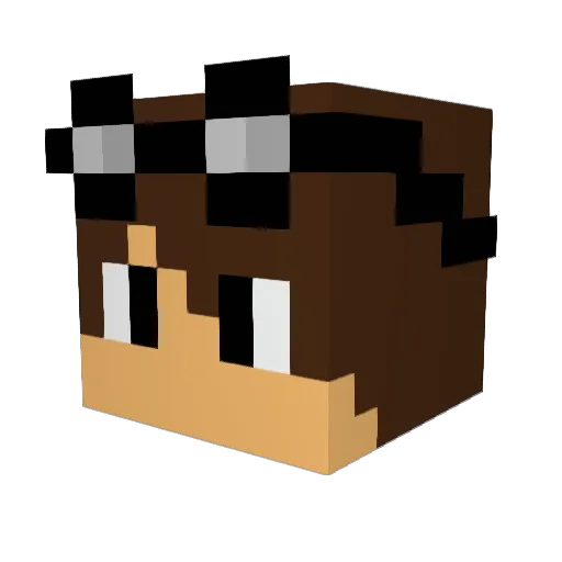 _Lesty_ Minecraft avatar head, 3D render