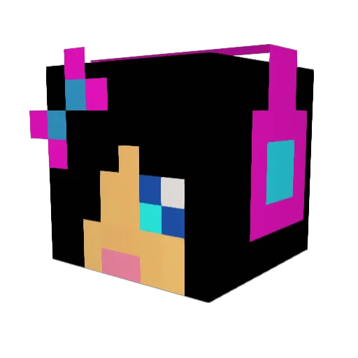 _Letomi_ Minecraft avatar head, 3D render