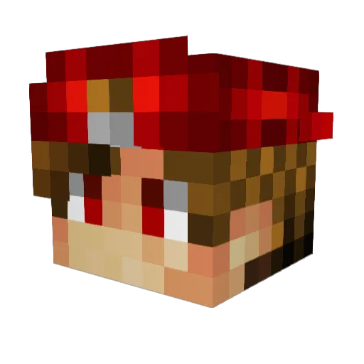 _Letry_YT_ Minecraft avatar head, 3D render
