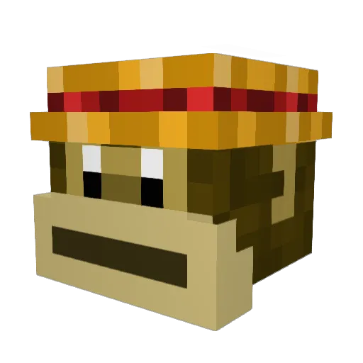 _LetsCreepays Minecraft avatar head, 3D render