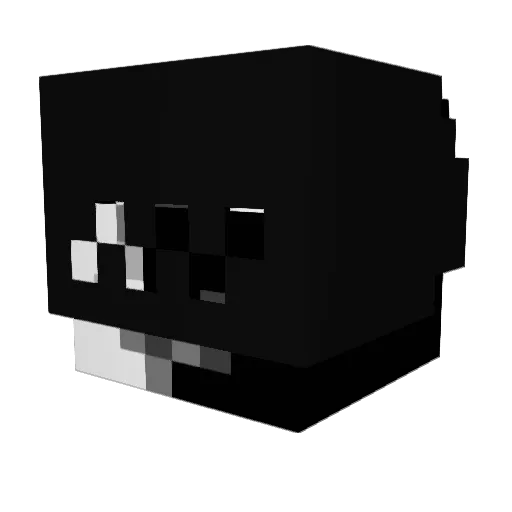 _Levit8_ Minecraft avatar head, 3D render