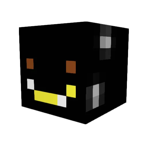 _Levoo Minecraft avatar head, 3D render