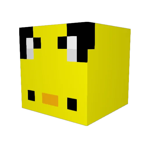 _Levor Minecraft avatar head, 3D render