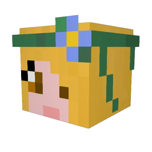 _Lezza_ Minecraft avatar head, 3D render