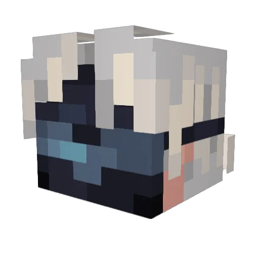 _LiPtOn_kit Minecraft avatar head, 3D render