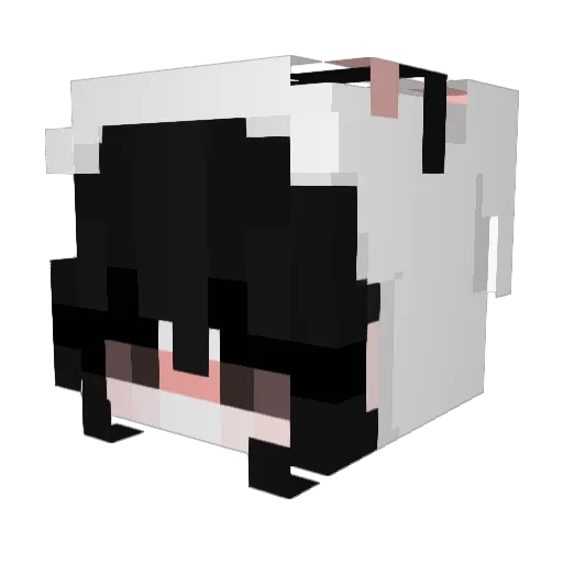 _LiShu Minecraft avatar head, 3D render