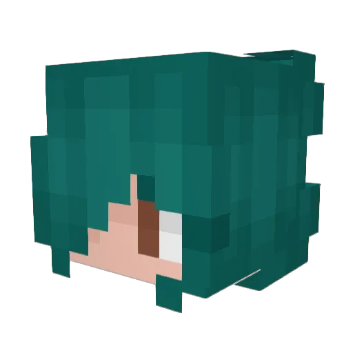 _LiZZZy Minecraft avatar head, 3D render