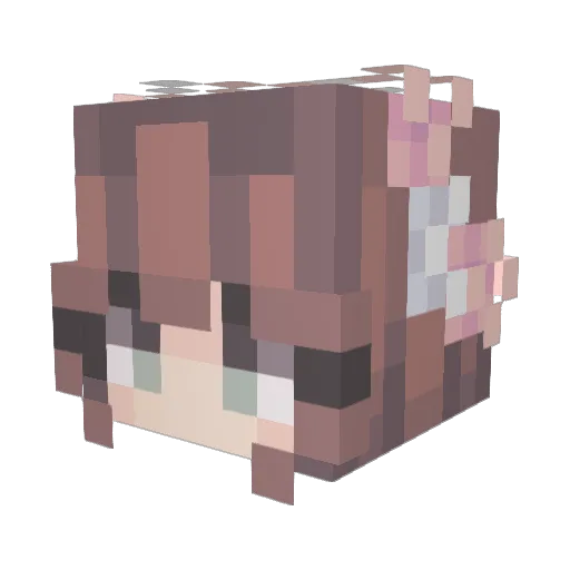 _Liacao_ Minecraft avatar head, 3D render