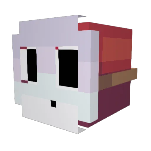 _Liakouras_ Minecraft avatar head, 3D render