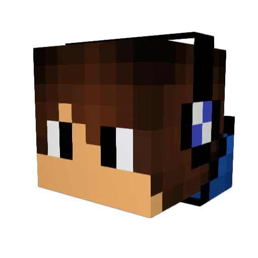 _LightningTiger_ Minecraft avatar head, 3D render