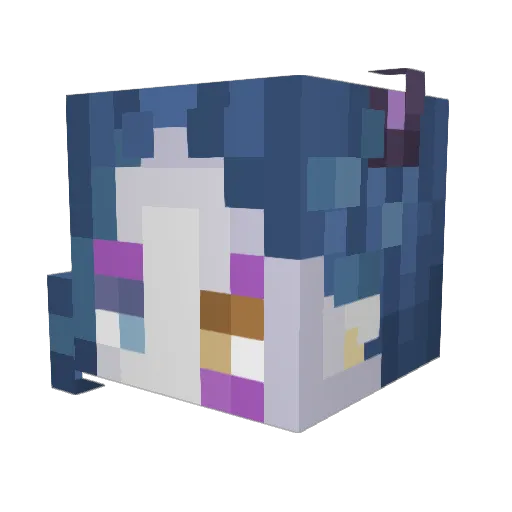 _LiliRuco_ Minecraft avatar head, 3D render