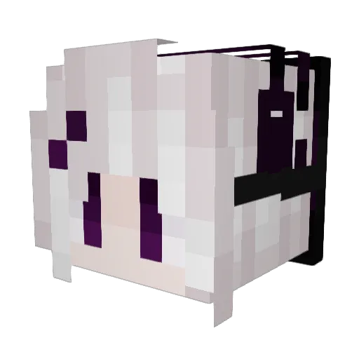 _Lilie_ Minecraft avatar head, 3D render