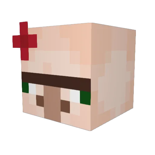 _Lilly16 Minecraft avatar head, 3D render