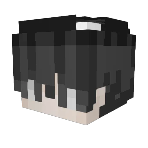 _LingYe_ Minecraft avatar head, 3D render
