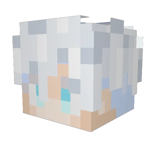 _Liptic_ Minecraft avatar head, 3D render