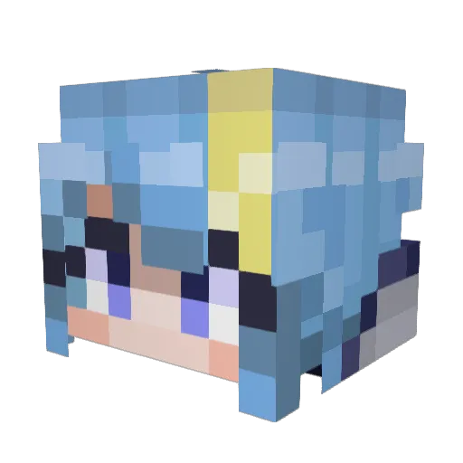 _LisaDi_ Minecraft avatar head, 3D render