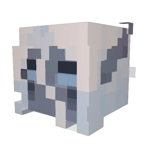 _LiteralTrash_ Minecraft avatar head, 3D render