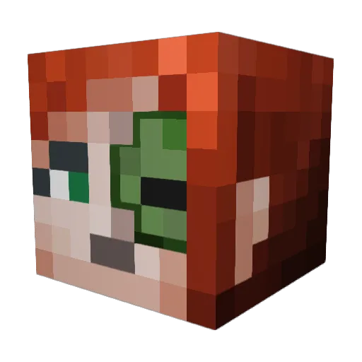 _LittleAngel_ Minecraft avatar head, 3D render