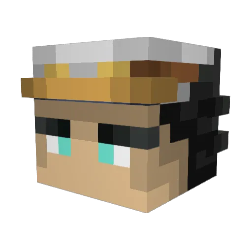 _LittleMacs Minecraft avatar head, 3D render