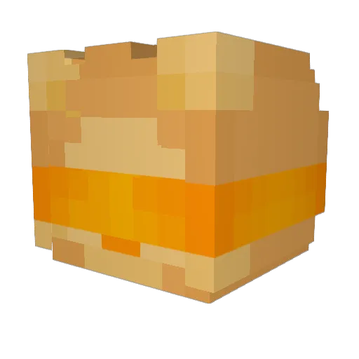 _Litzy Minecraft avatar head, 3D render