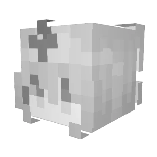 _LiuHa_ Minecraft avatar head, 3D render