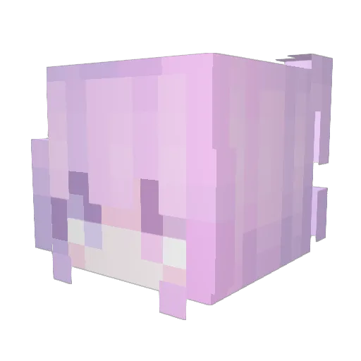 _LiuLai_ Minecraft avatar head, 3D render