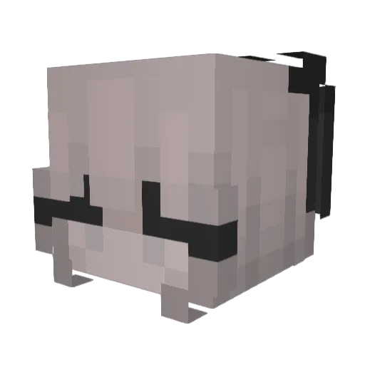 _Lizbeth Minecraft avatar head, 3D render