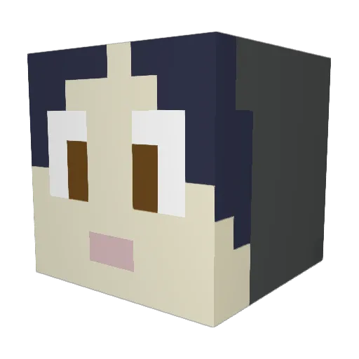 _Lizzy369 Minecraft avatar head, 3D render