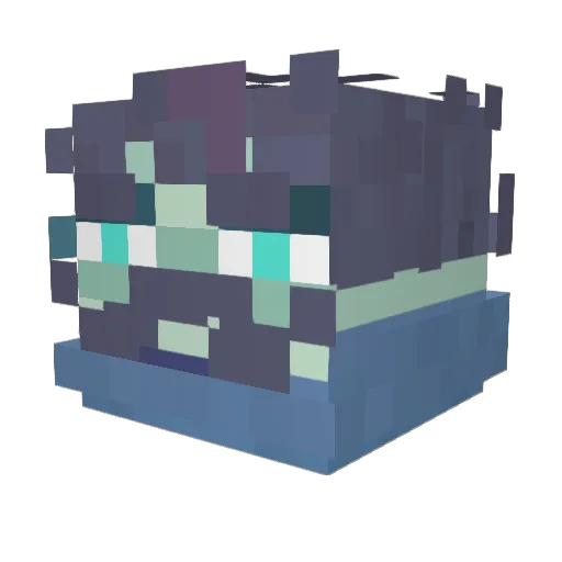 _LoOmEn_ Minecraft avatar head, 3D render