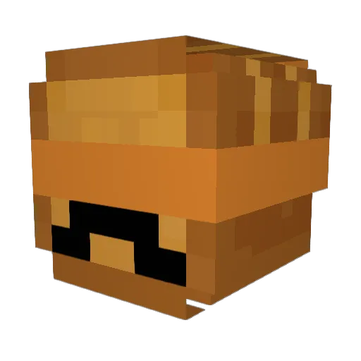 _Loafofbread Minecraft avatar head, 3D render