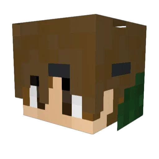 _Lobinator_ Minecraft avatar head, 3D render