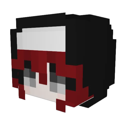 _Lobotomia_ Minecraft avatar head, 3D render