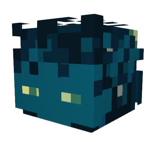 _Loft Minecraft avatar head, 3D render