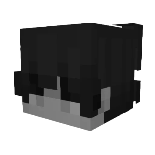 _Loja Minecraft avatar head, 3D render