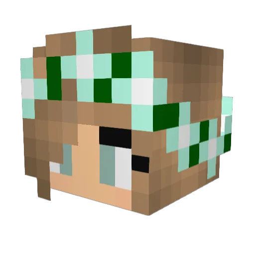 _Lollyland Minecraft avatar head, 3D render