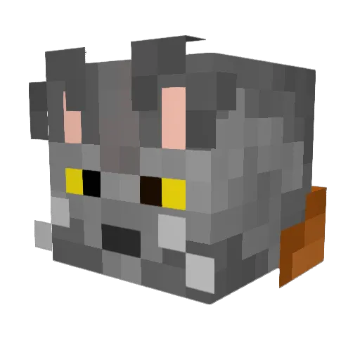 _Loockster Minecraft avatar head, 3D render