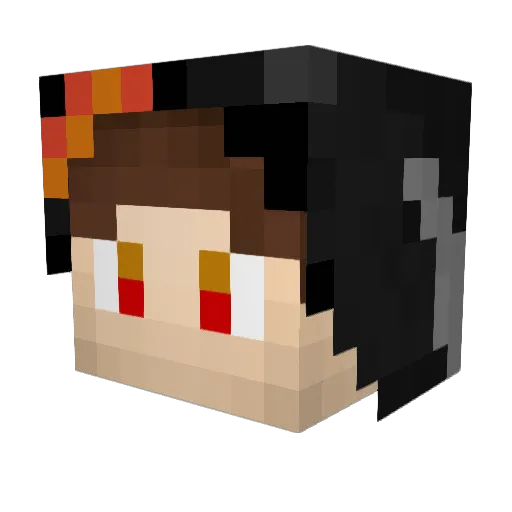 _Looney_ Minecraft avatar head, 3D render