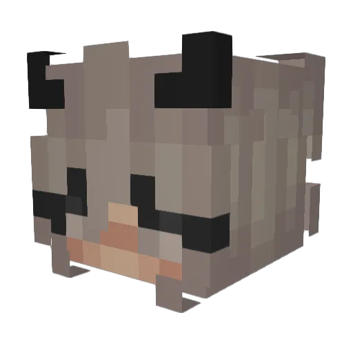 _Looz_ Minecraft avatar head, 3D render
