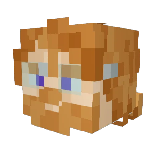 _LordAlmighty Minecraft avatar head, 3D render