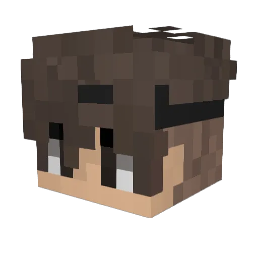 _LordOfUniverse_ Minecraft avatar head, 3D render