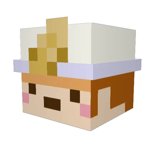 _LordPotato Minecraft avatar head, 3D render