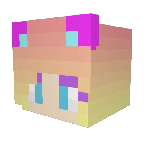 _Lorre_ Minecraft avatar head, 3D render