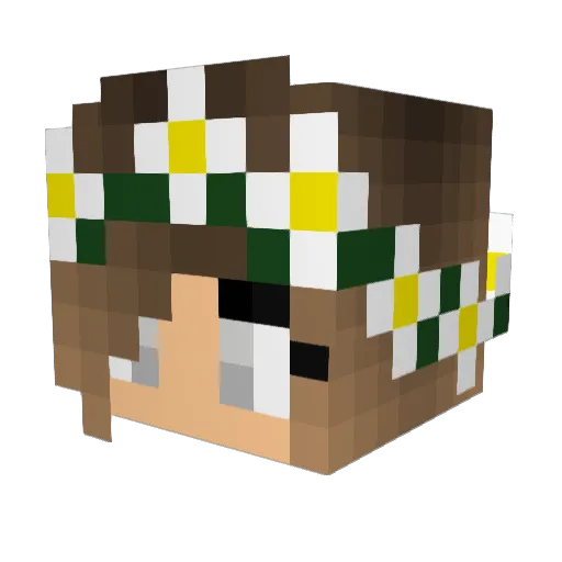 _Lost_Girl_ Minecraft avatar head, 3D render