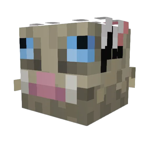 _Lozano_ Minecraft avatar head, 3D render