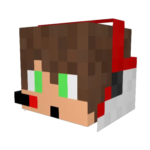 _Lucah_ Minecraft avatar head, 3D render