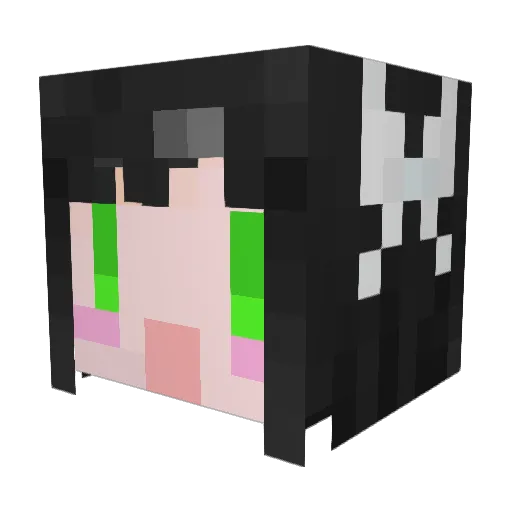 _LuckyStar_ Minecraft avatar head, 3D render
