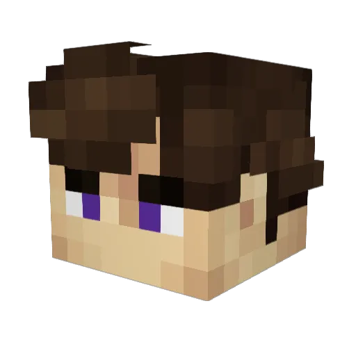_Lufflly_ Minecraft avatar head, 3D render