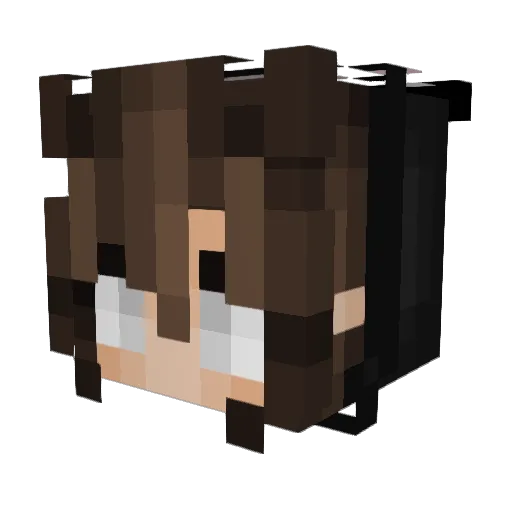 _LuhBaby Minecraft avatar head, 3D render
