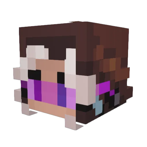 _LunarStar_ Minecraft avatar head, 3D render