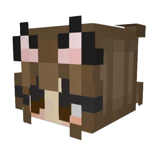 _Lunari_ Minecraft avatar head, 3D render